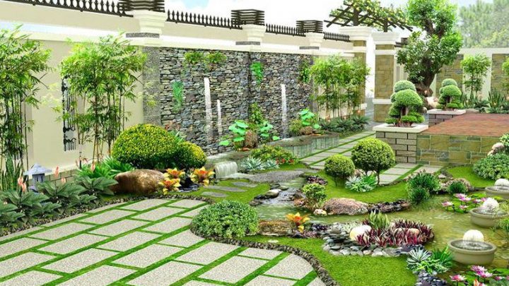 Những tip trang trí cho sân vườn nhà thêm lộng lẫy